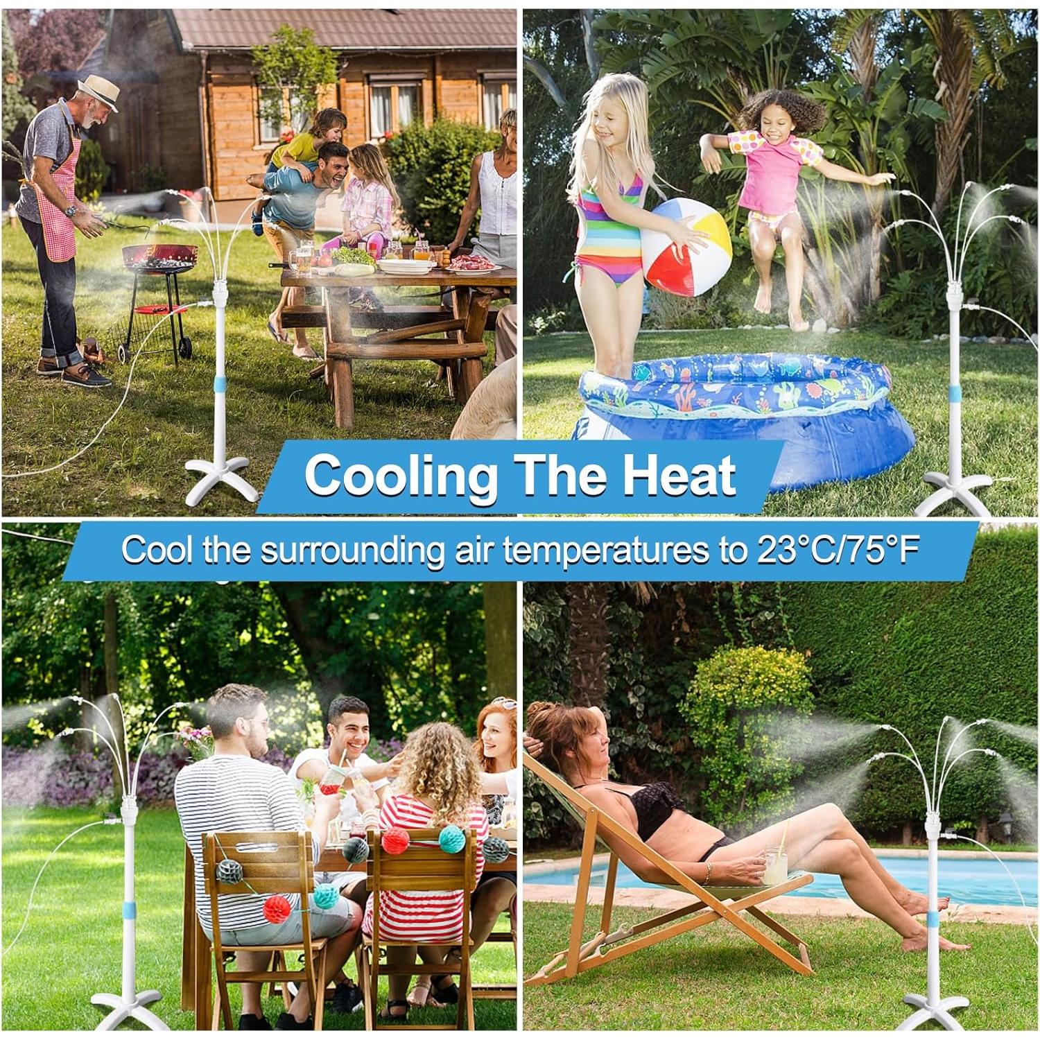 Mister de Patio Pocket Panda 114 cm, Enfriamiento por Rocío