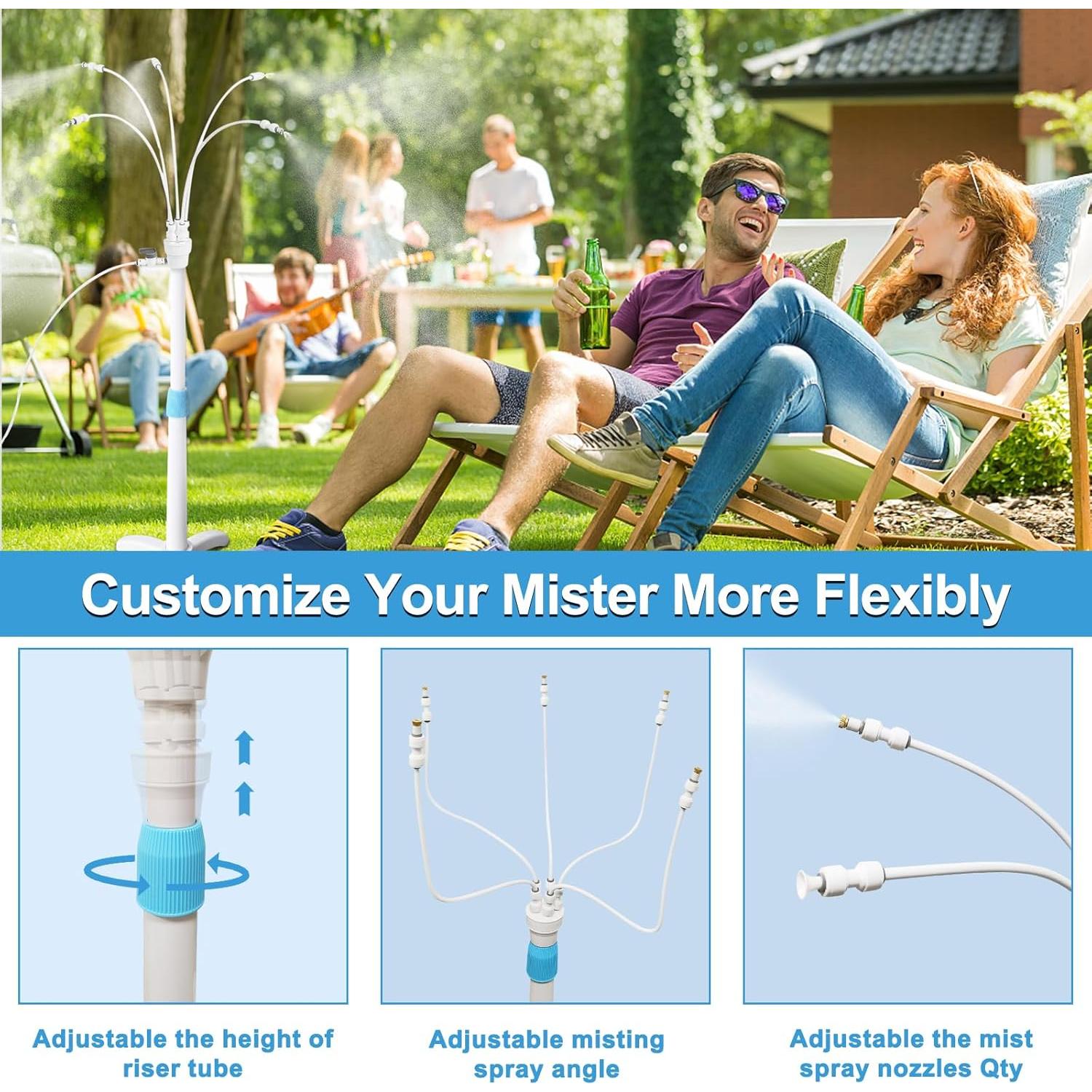 Mister de Patio Pocket Panda 114 cm, Enfriamiento por Rocío