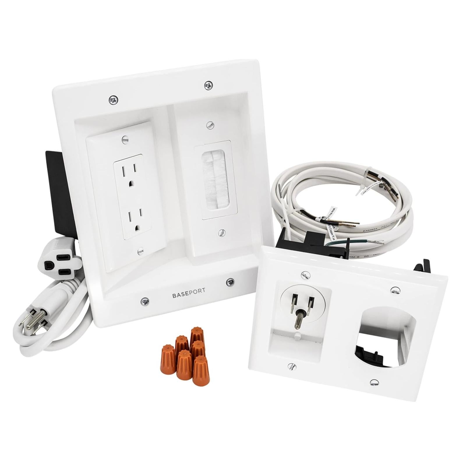 Kit de Gestión de Cables para TV de Pared BASEPORT 2.6m