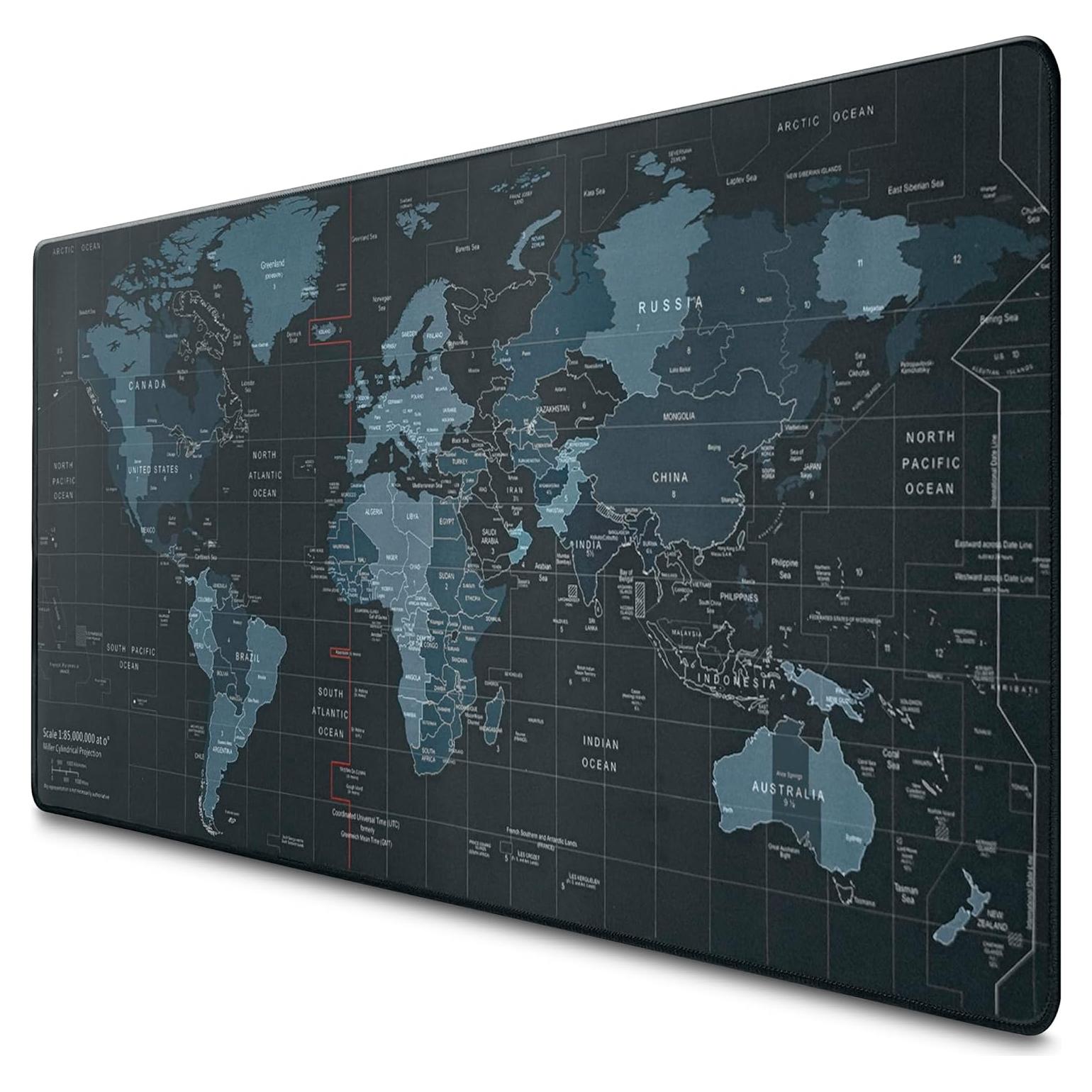 Alfombrilla de Ratón XL Helvetios Mapa del Mundo 88.9x39.9 cm