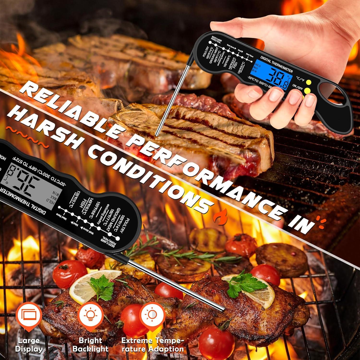 Termómetro Digital de Carne TRAUSI Q128 - Instantáneo y Preciso