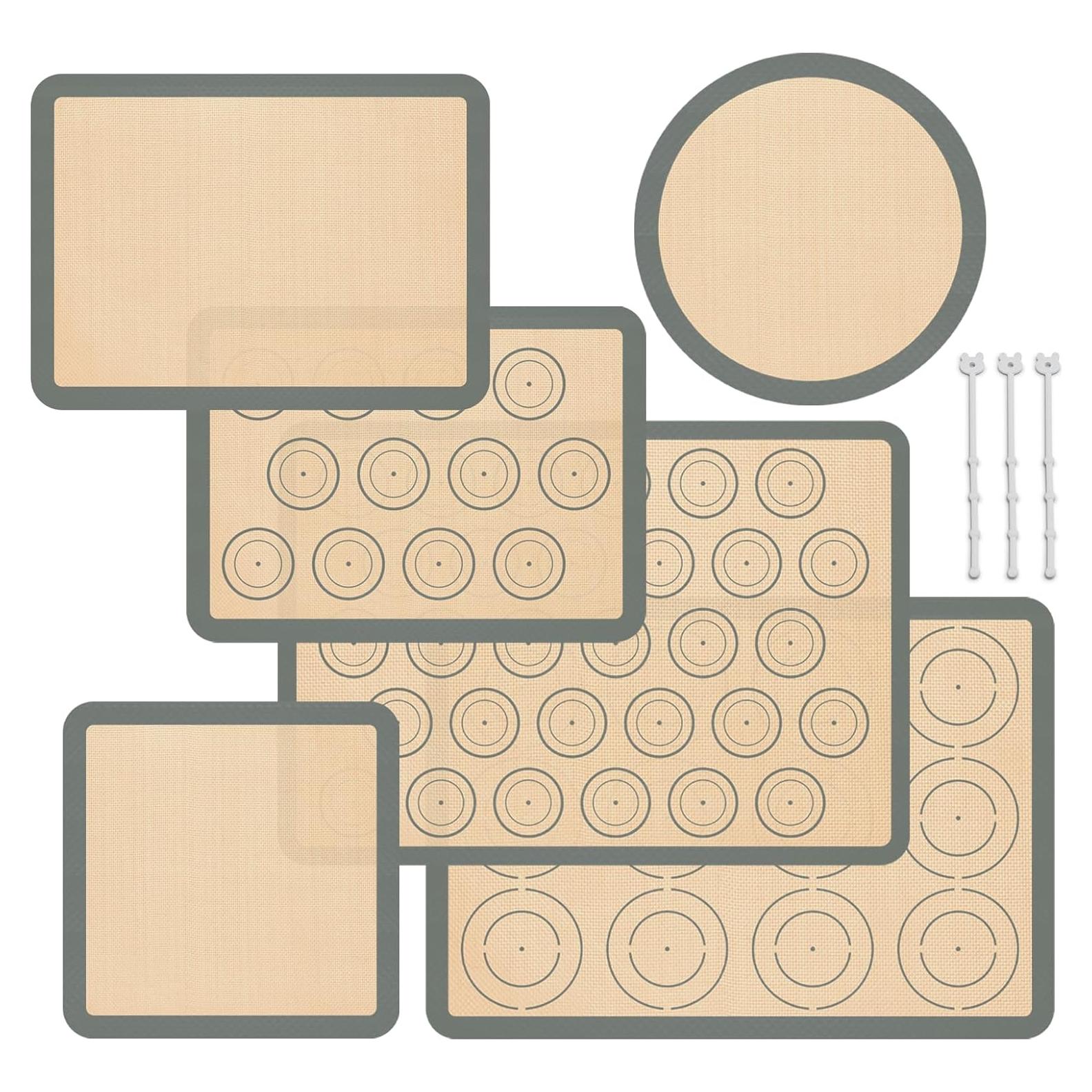 Juego de 6 Tapetes de Silicona para Hornear Koolstuffs