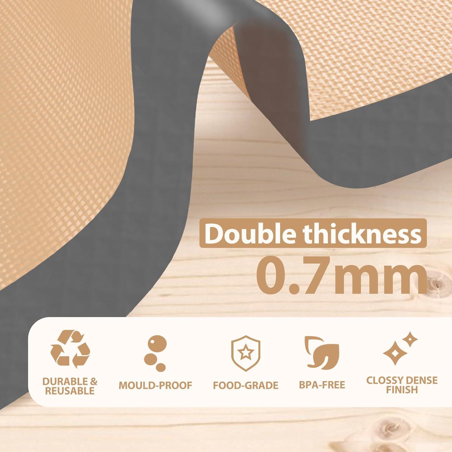 Juego de 6 Tapetes de Silicona para Hornear Koolstuffs