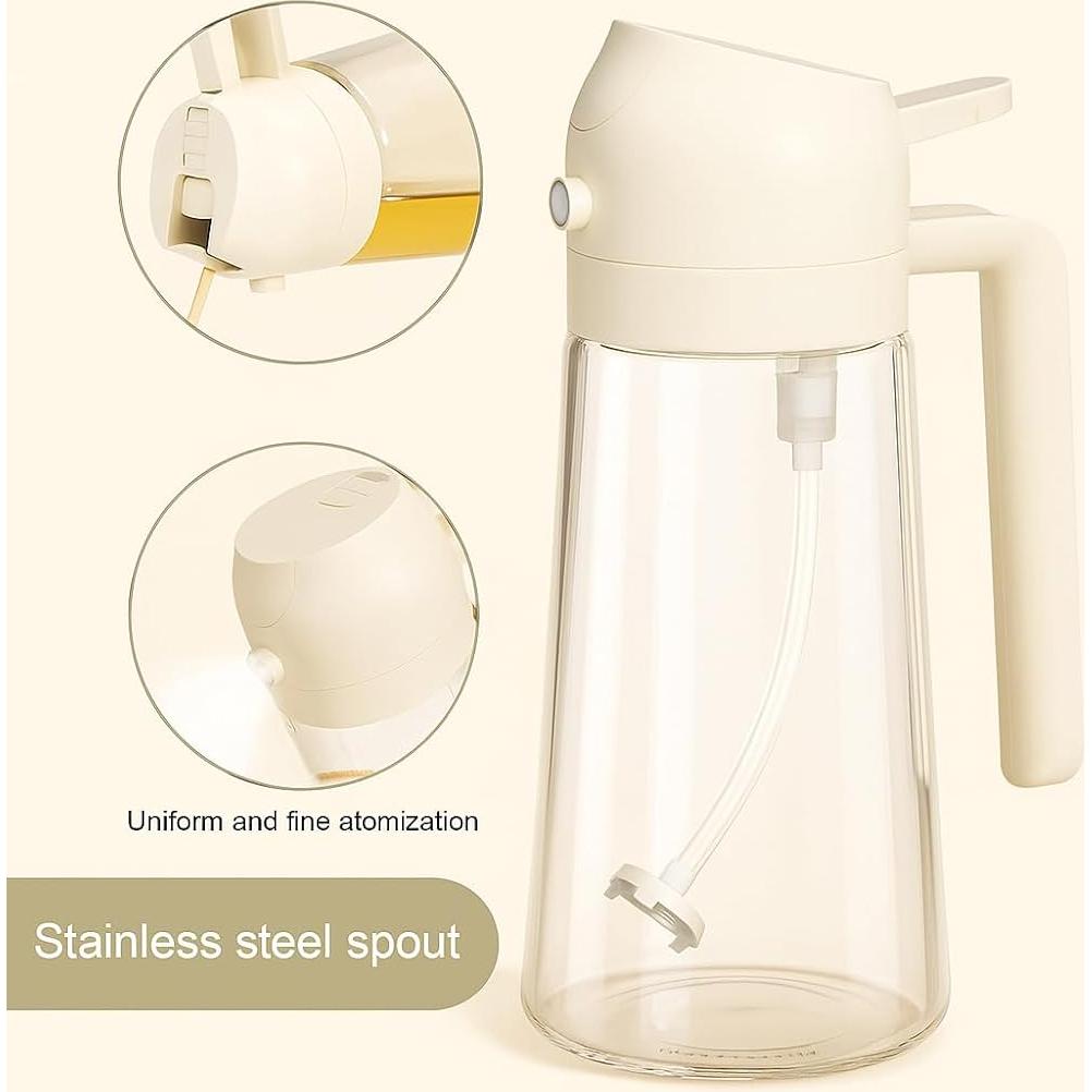 Pulverizador de Aceite de Oliva 470ml Genérico - Vidrio a Prueba de Fugas