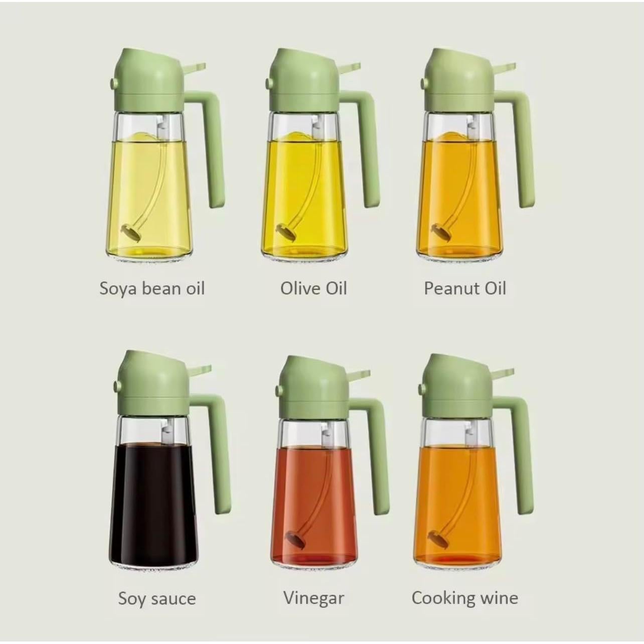 Pulverizador de Aceite de Oliva 470ml Genérico - Vidrio a Prueba de Fugas