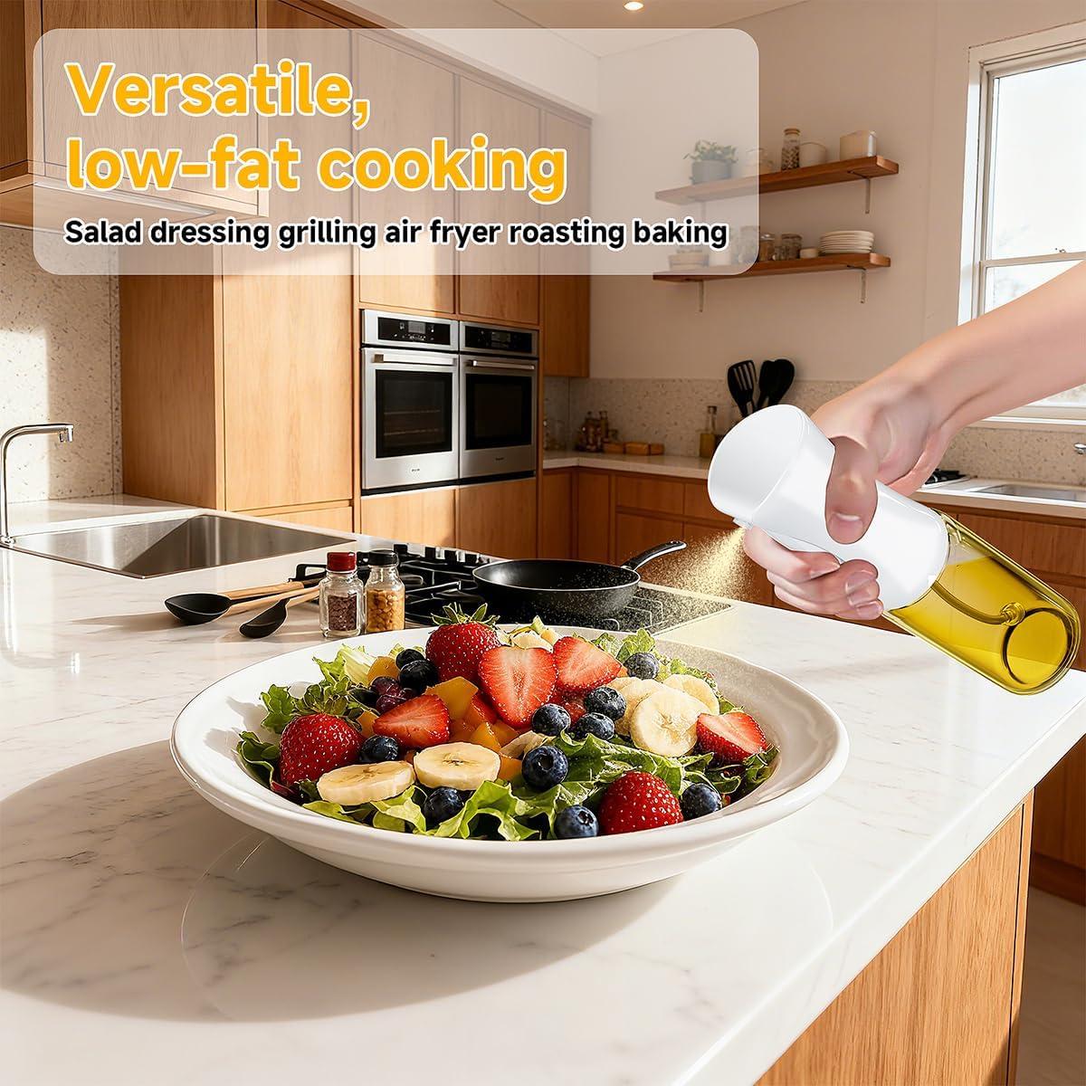 Pulverizador de Aceite BOKKY 220ml 2 en 1 Vidrio Grado Alimenticio