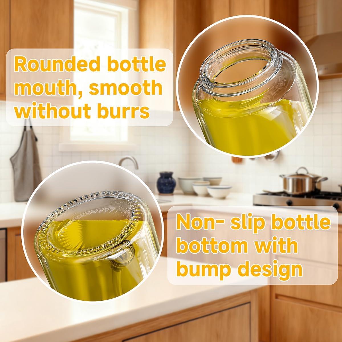 Pulverizador de Aceite BOKKY 220ml 2 en 1 Vidrio Grado Alimenticio