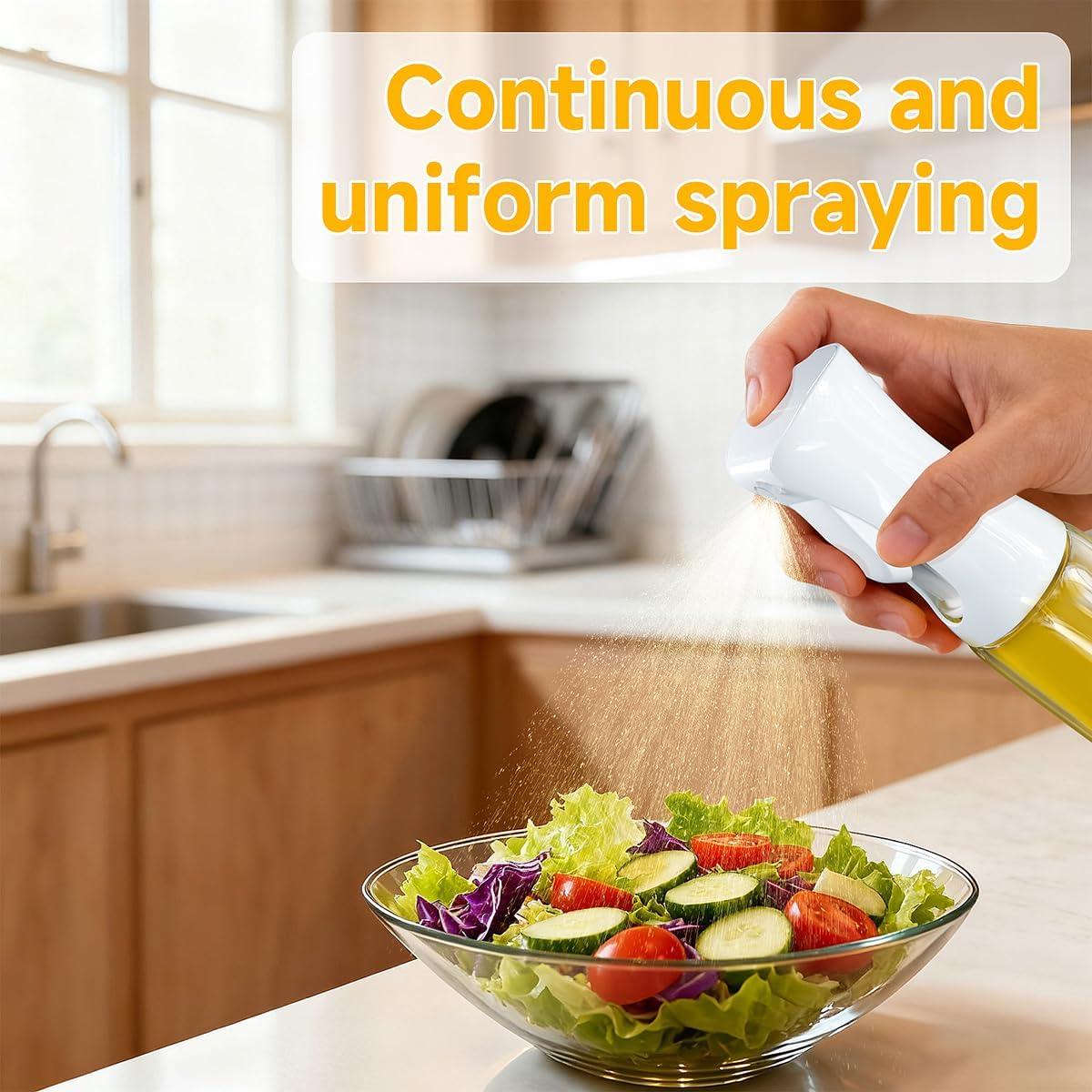 Pulverizador de Aceite BOKKY 220ml 2 en 1 Vidrio Grado Alimenticio