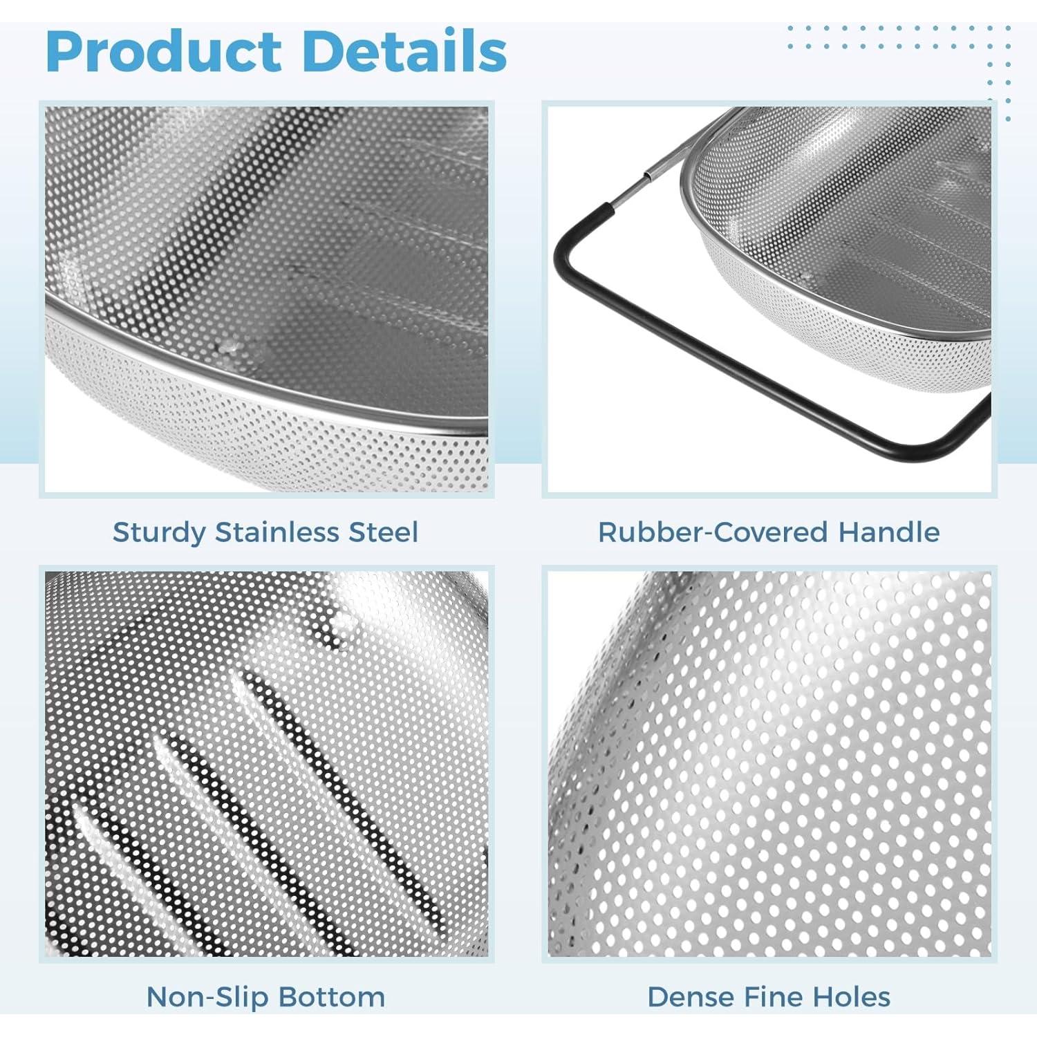 Coladores de Fregadero OMISTAR Acero Inoxidable 2 Pcs Ajustables