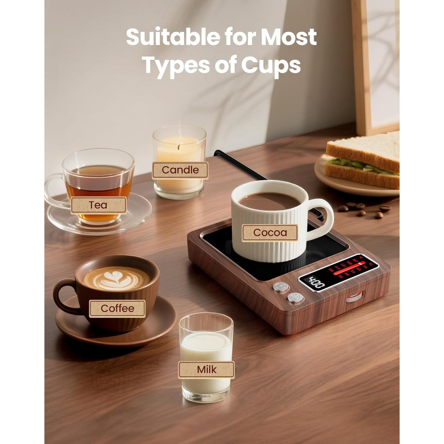 Calentador de Tazas Gaiatop 36W, 5 Temperaturas, Temporizador