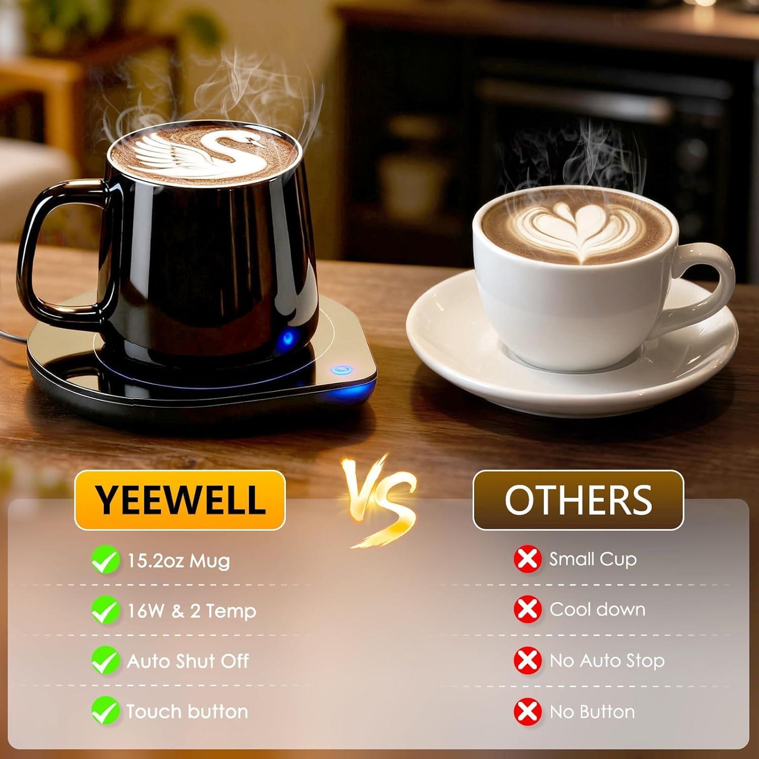 Calentador de Tazas Eléctrico YEEWELL H1711 con Taza 450ml