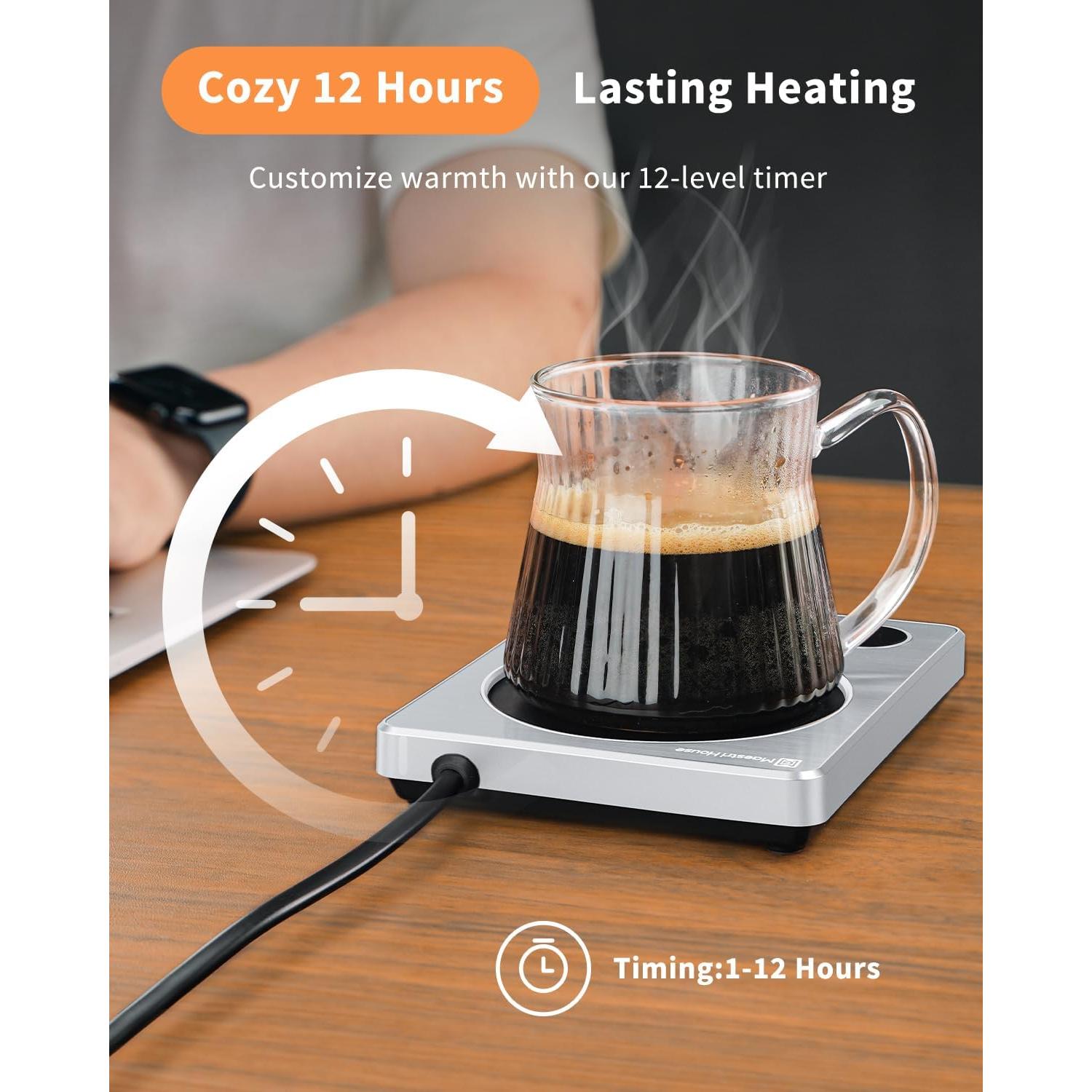 Calentador de Tazas Eléctrico Maestri House A310 Plata 4 Temperaturas