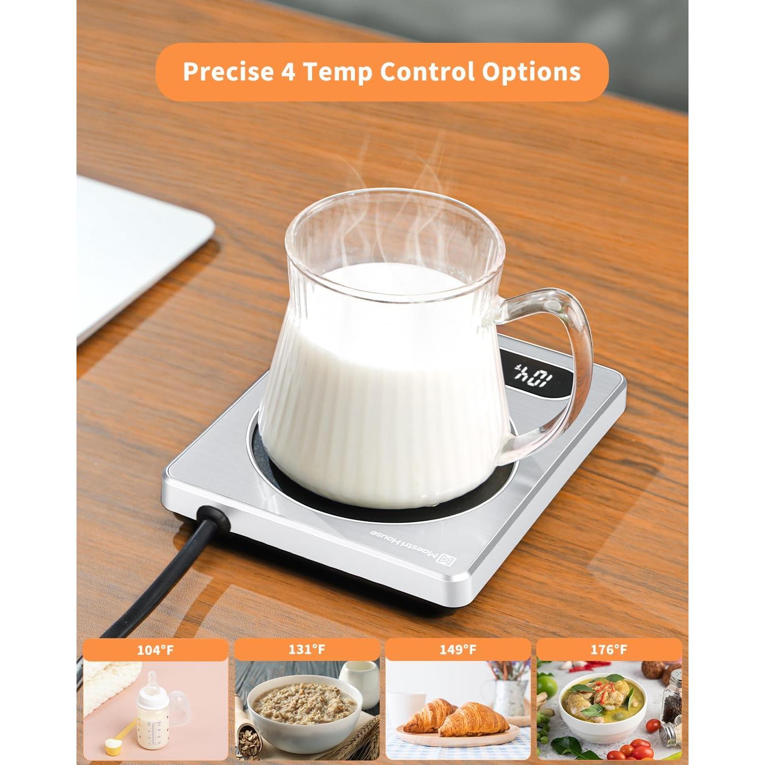 Calentador de Tazas Eléctrico Maestri House A310 Plata 4 Temperaturas