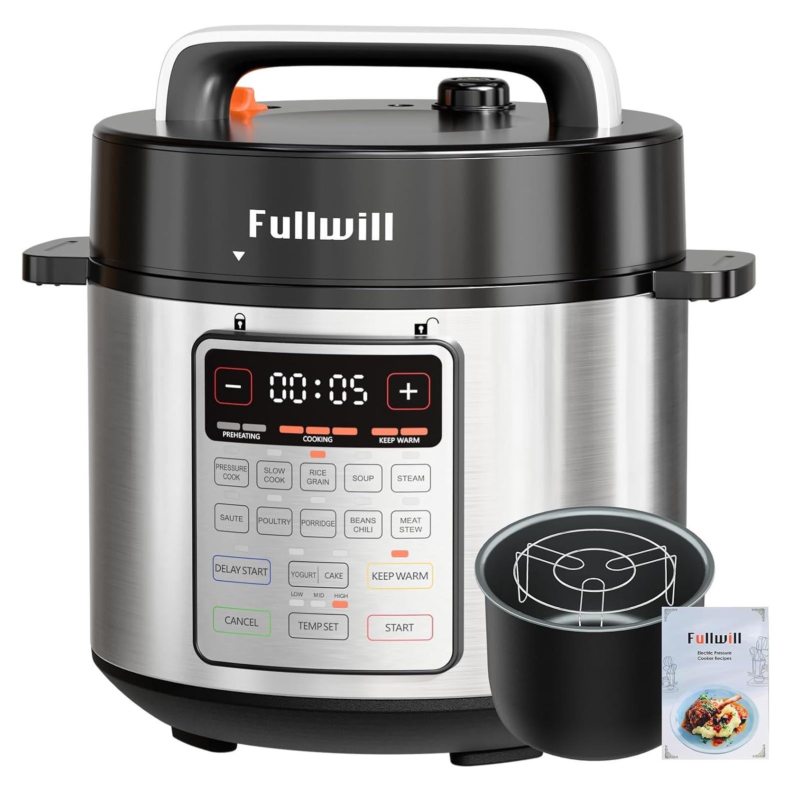 Olla de Presión Eléctrica Fullwill 9 en 1 6 Cuartos 2025