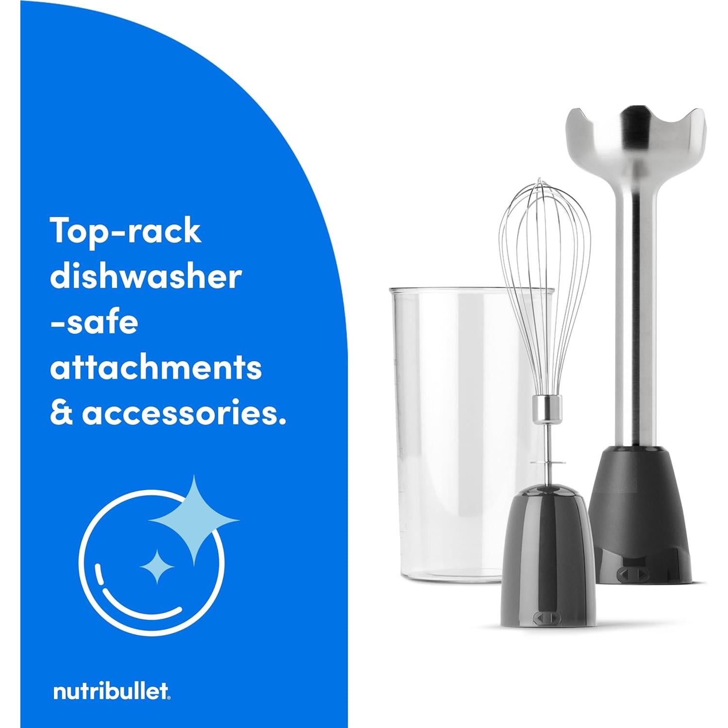 Batidora de Inmersión NutriBullet Lite 300W Gris Oscuro