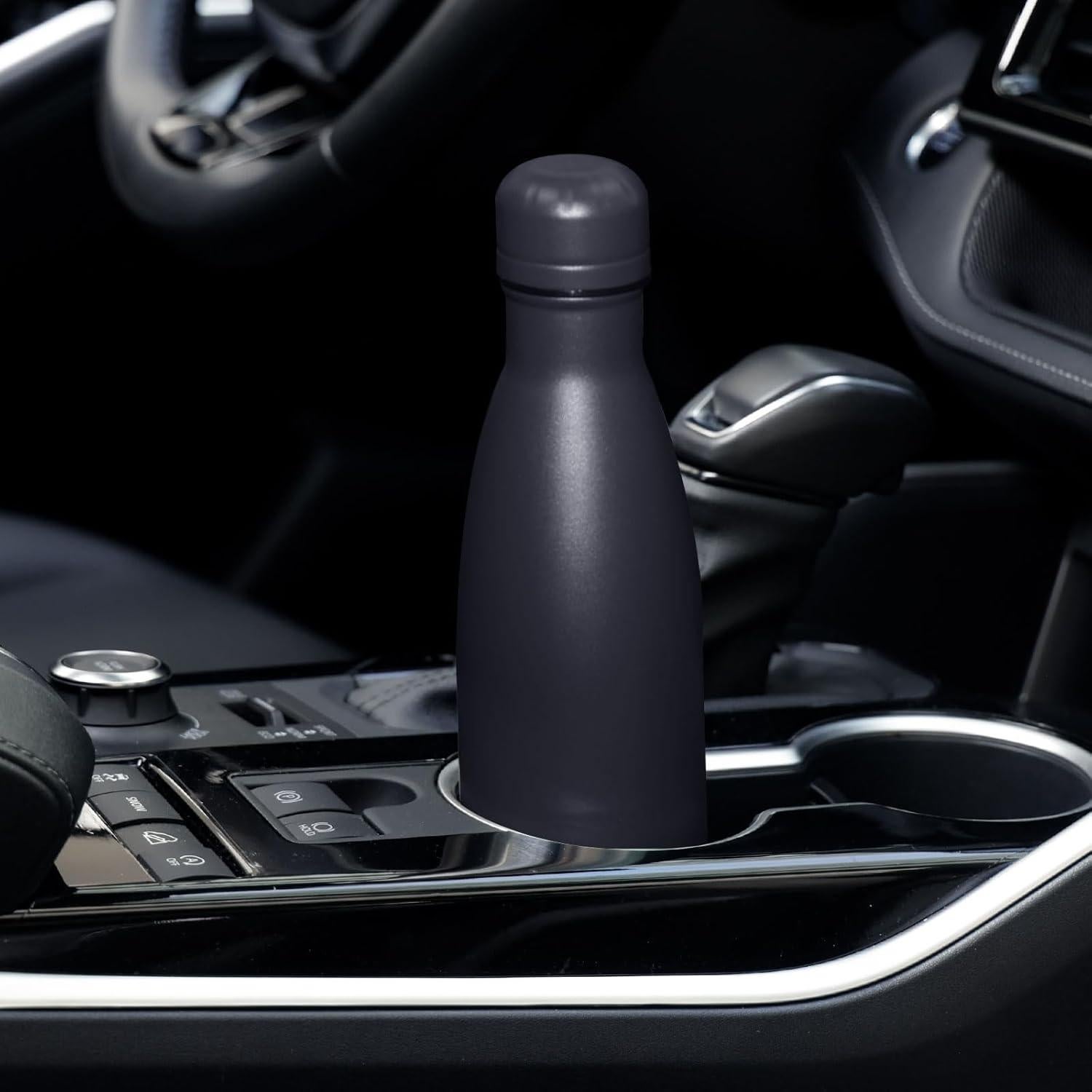 Botella de Agua Aislada Volhoply 500ml Acero Inoxidable Negro