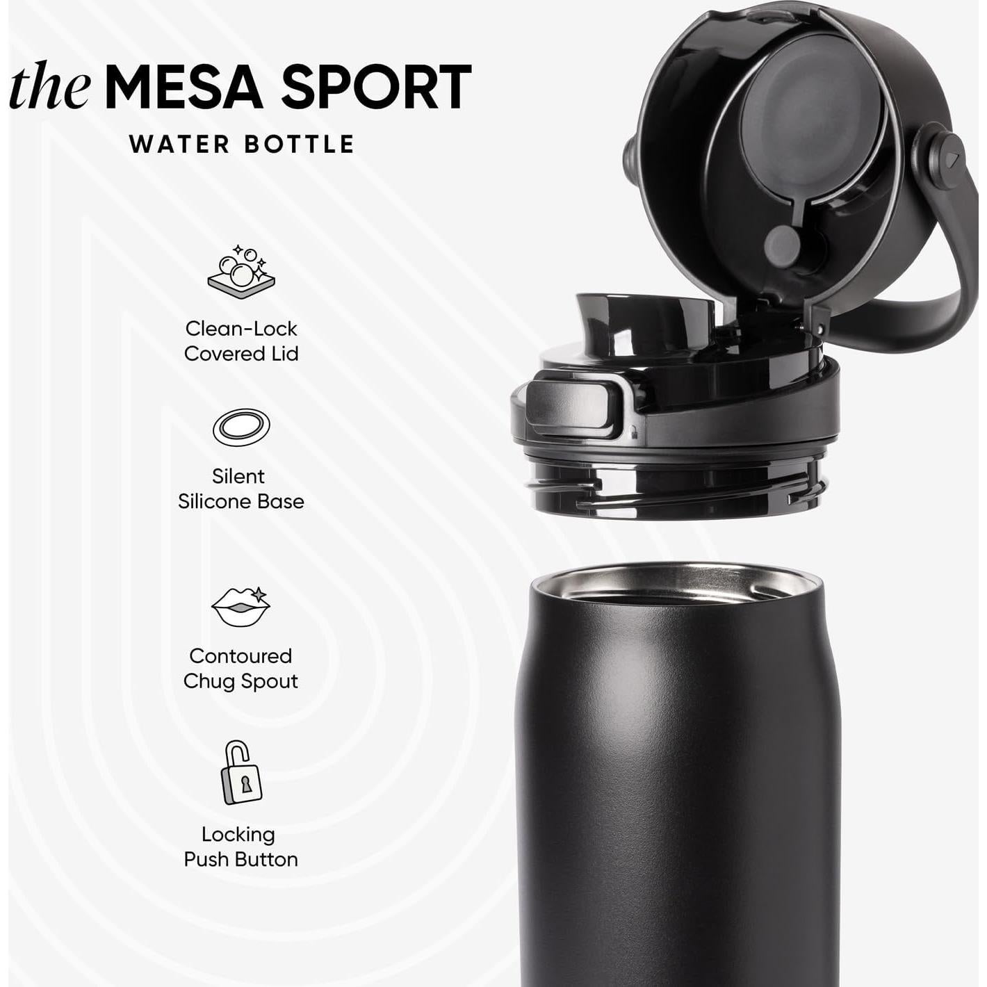 Botella de Agua Simple Modern 30oz Acero Inoxidable Vino Cereza