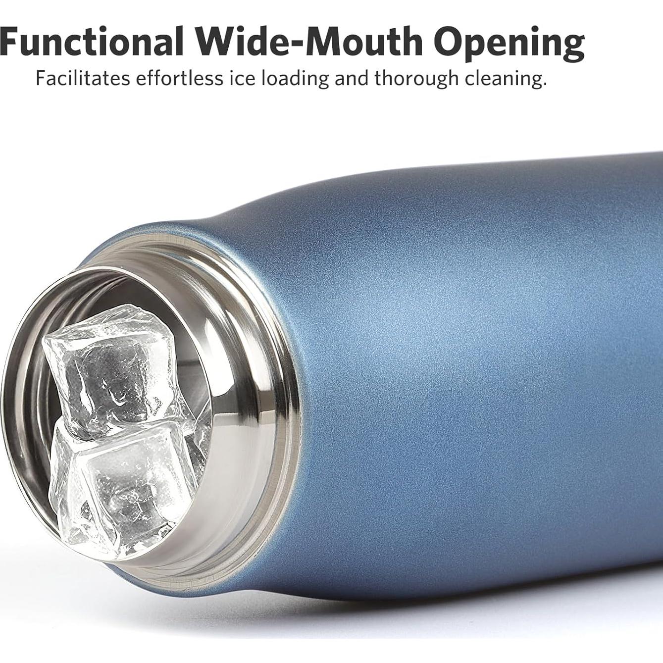 Botella de Agua Aislada Dusgut 350 ml Azul Fuerza Aérea