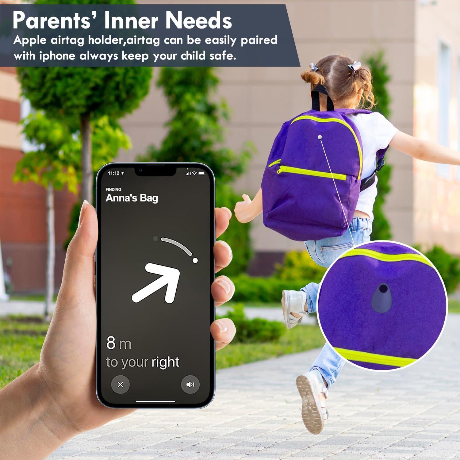 Funda Silicona Airtag Oculta AIDE 2 Paquete Negro Azul