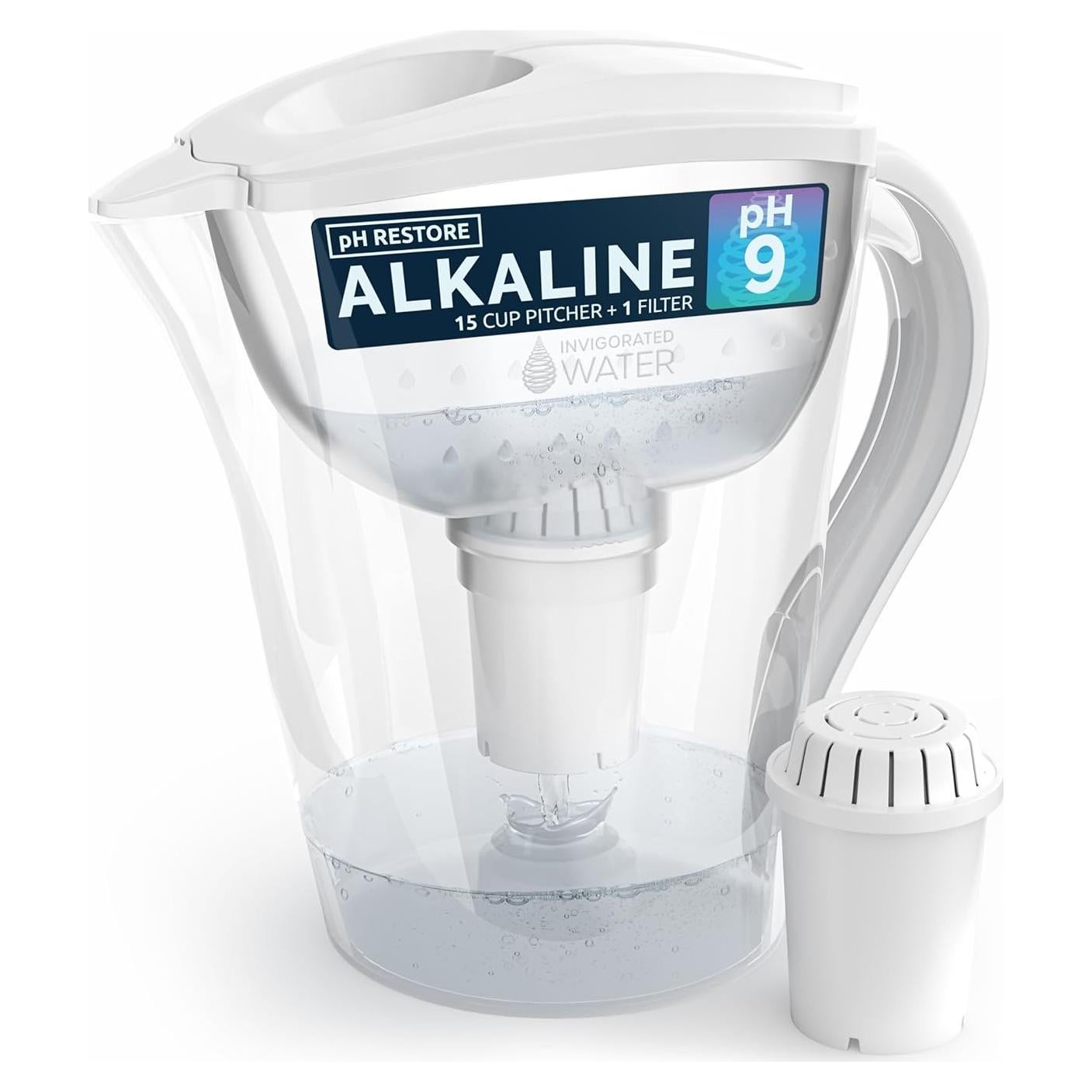 Jarra de Filtro de Agua Vida Revitalizada 14 Tazas Alcalina