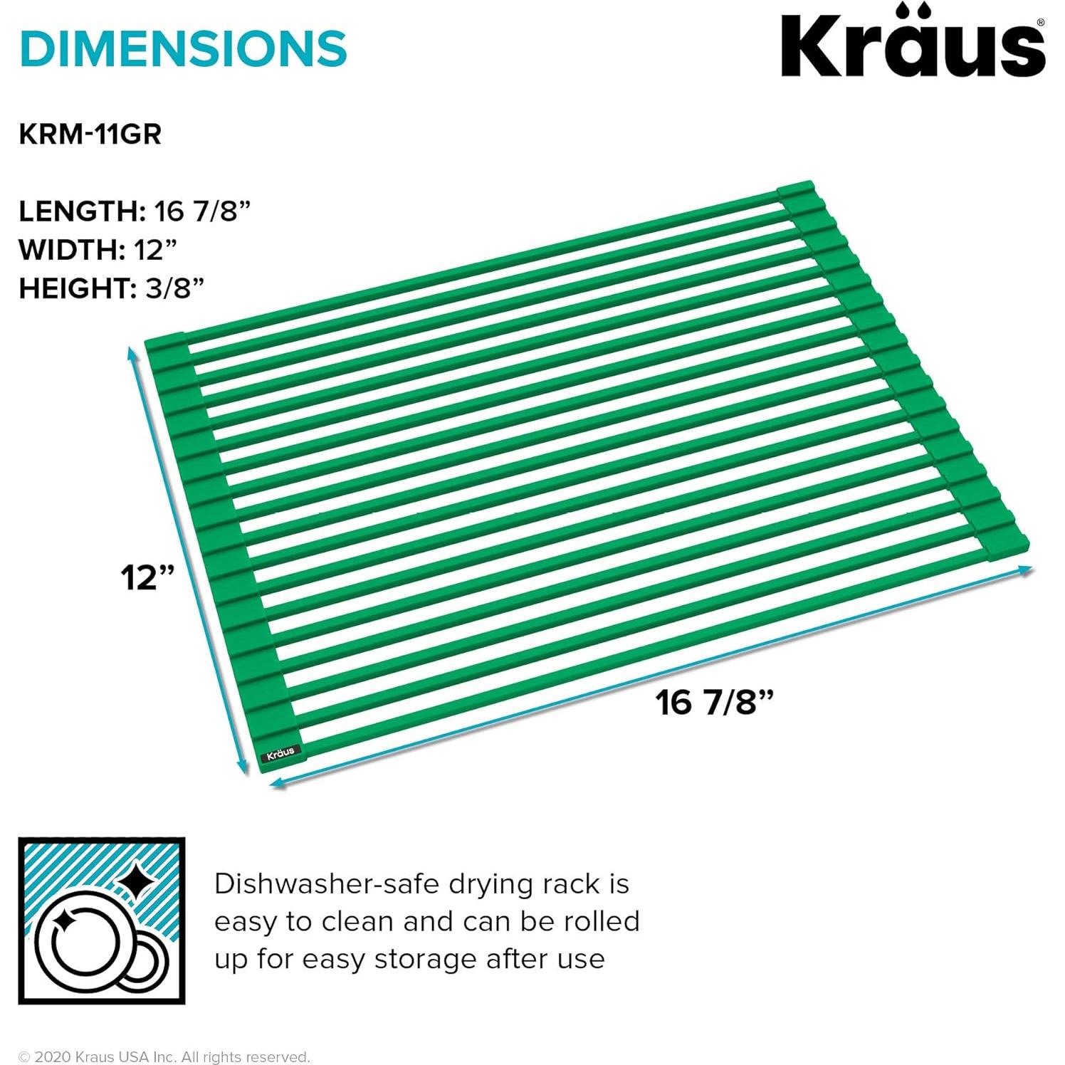 Estante de Secado Plegable Kraus KRM-11GR Verde 42.86x30.48cm
