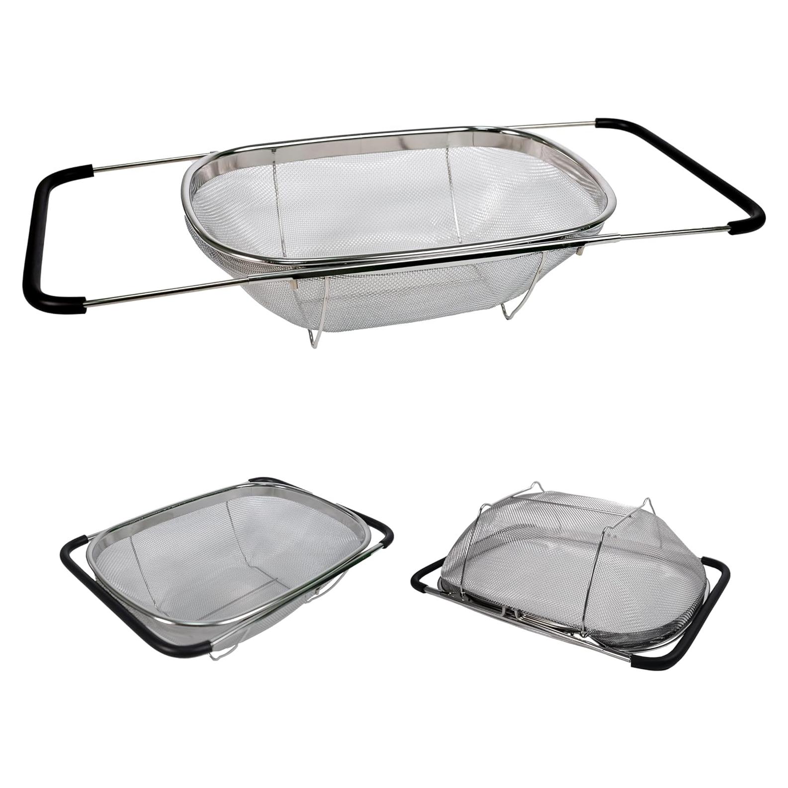 Colador Expandible YENXIKU de Acero Inoxidable 33x23.88 cm