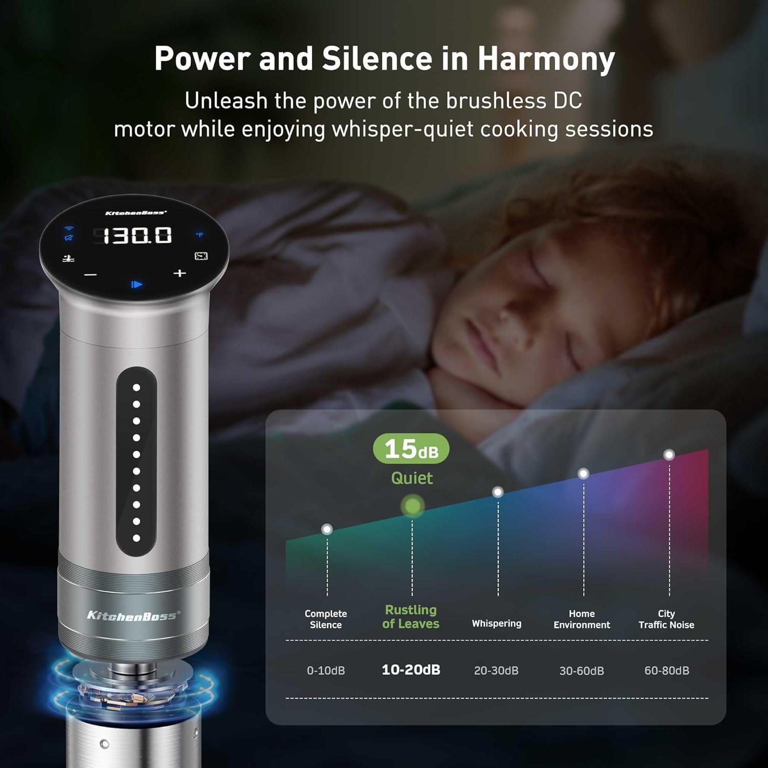 Cocinero Sous Vide KitchenBoss G310PS 1100W Acero Inoxidable