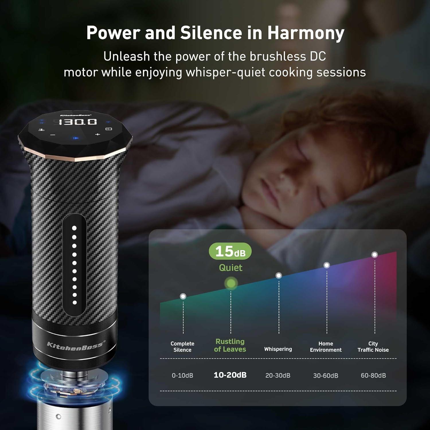 Cocinero Sous Vide KitchenBoss G300PT 1100W Acero Inoxidable