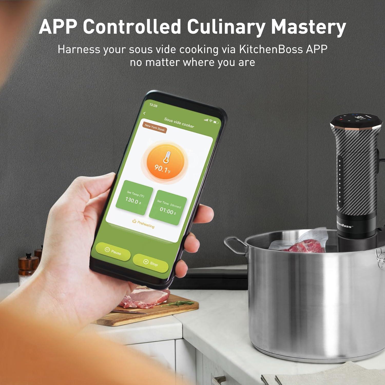 Cocinero Sous Vide KitchenBoss G300PT 1100W Acero Inoxidable