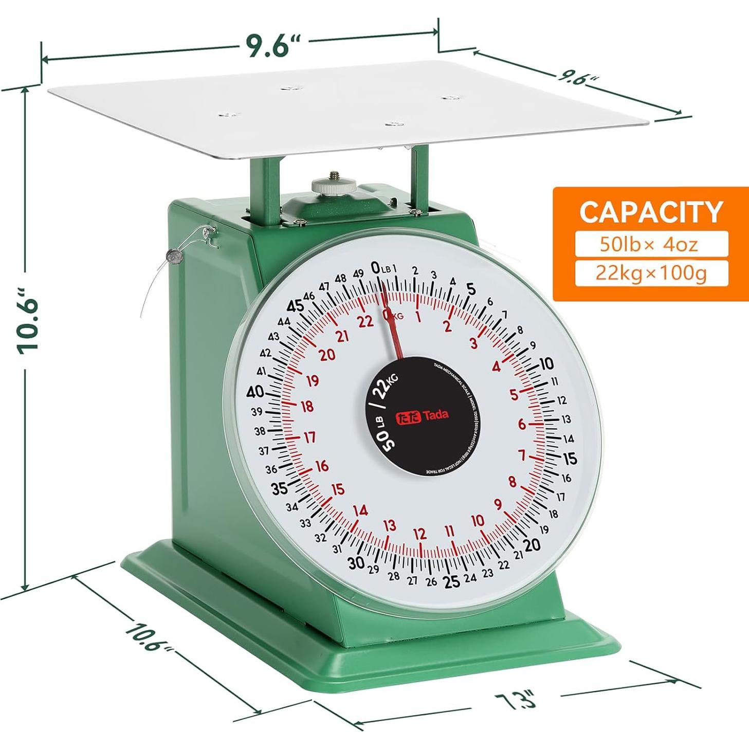 Balanza Mecánica de Cocina Tada 22.68kg Acero Inoxidable