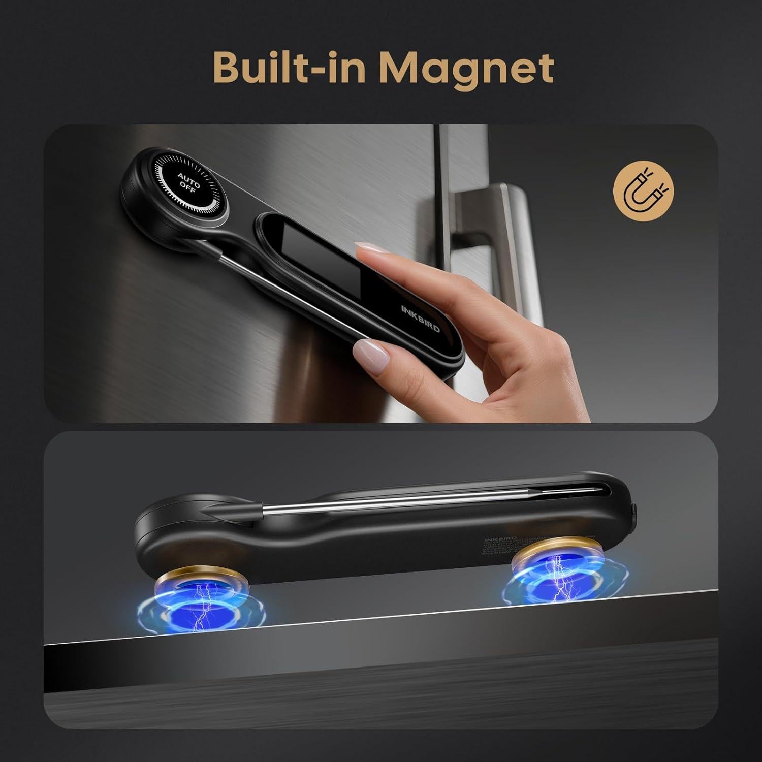 Termómetro Digital de Cocina Inkbird Recargable IP65 0.5s