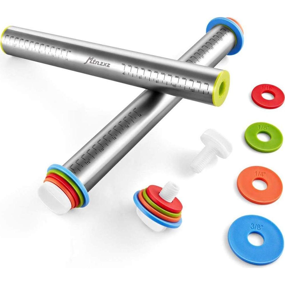 Juego de Rodillo Ajustable y Alfombrilla de Silicona MTNZXZ