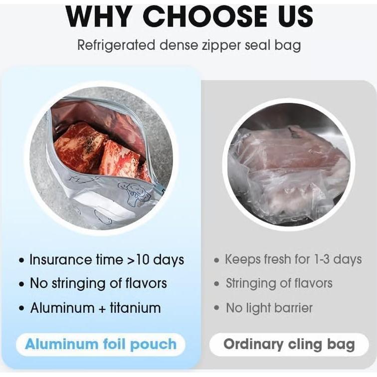 30 Bolsas de Almacenamiento Reutilizables Nuckhuce 26x29 cm