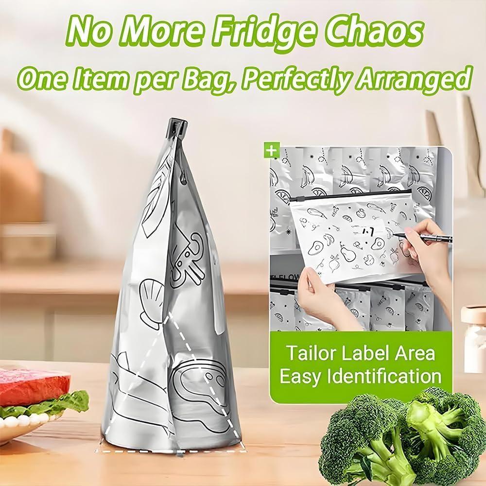 30 Bolsas de Almacenamiento Reutilizables Nuckhuce 26x29 cm