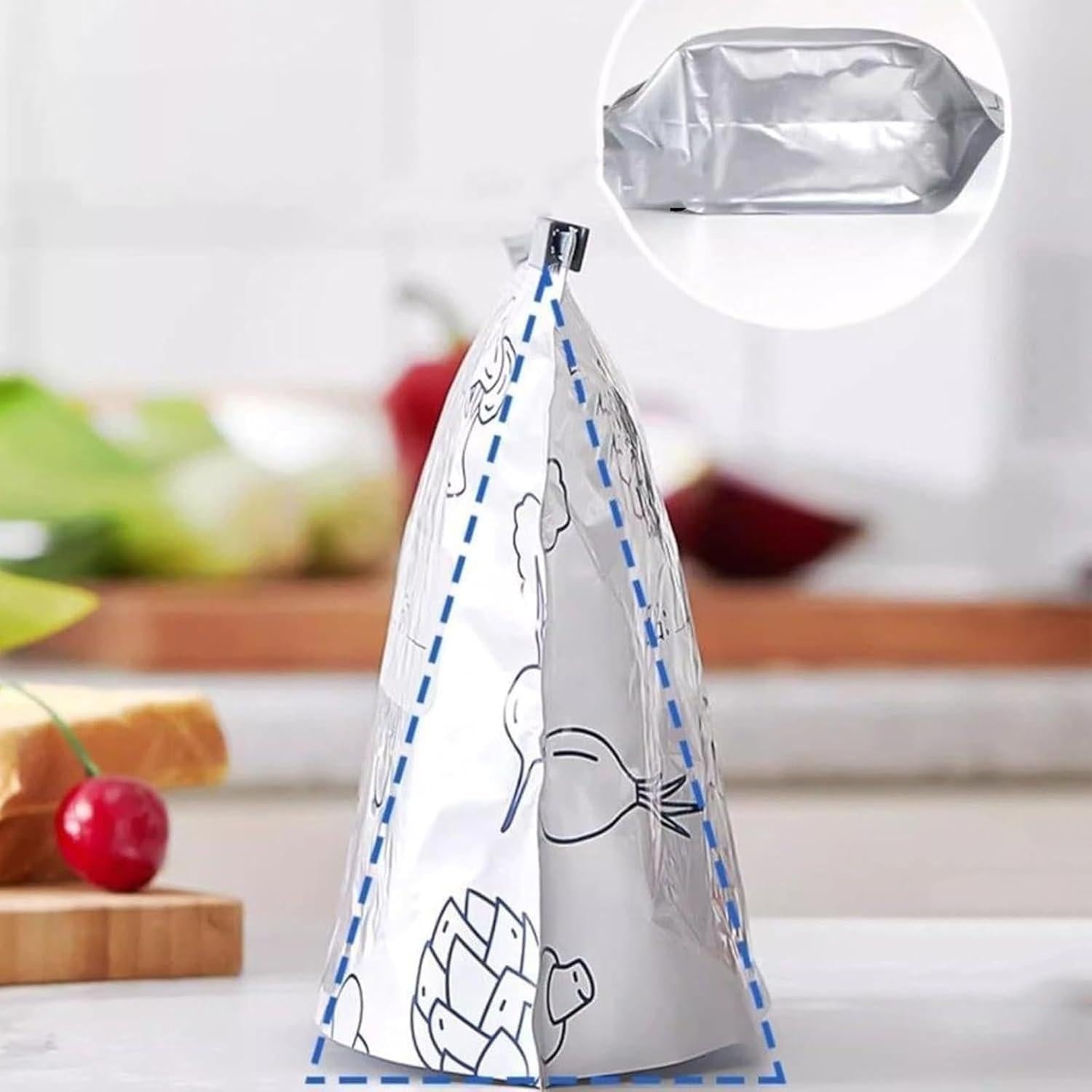 30 Bolsas de Almacenamiento Reutilizables Nuckhuce 26x29 cm