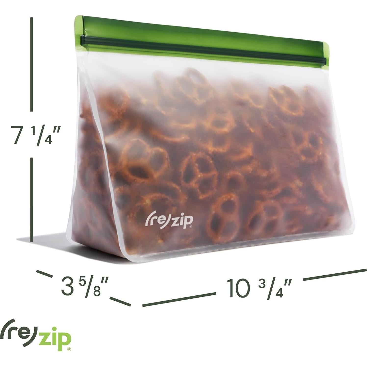 Bolsa de Almacenamiento Reutilizable re)zip 1.89L Pino