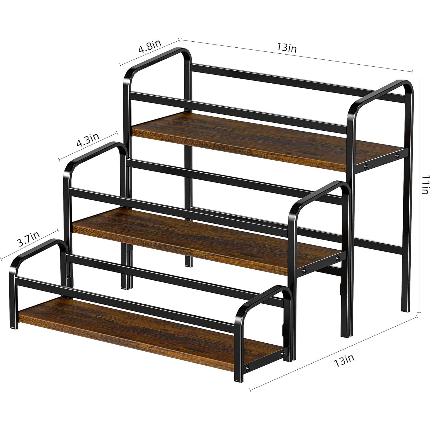 Estante Magnético de 3 Niveles Bwesdero para Jarabes y Especias