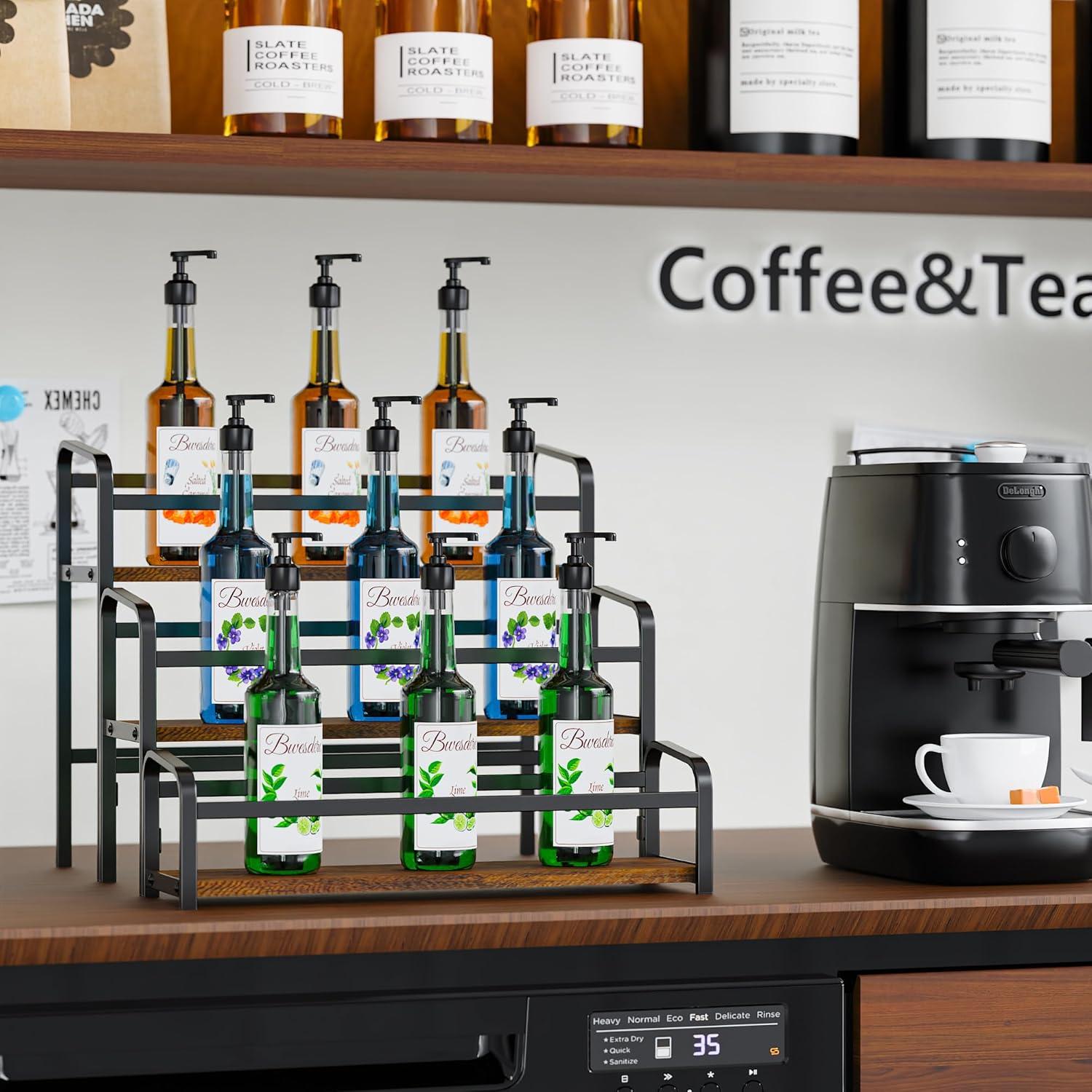 Estante Magnético de 3 Niveles Bwesdero para Jarabes y Especias