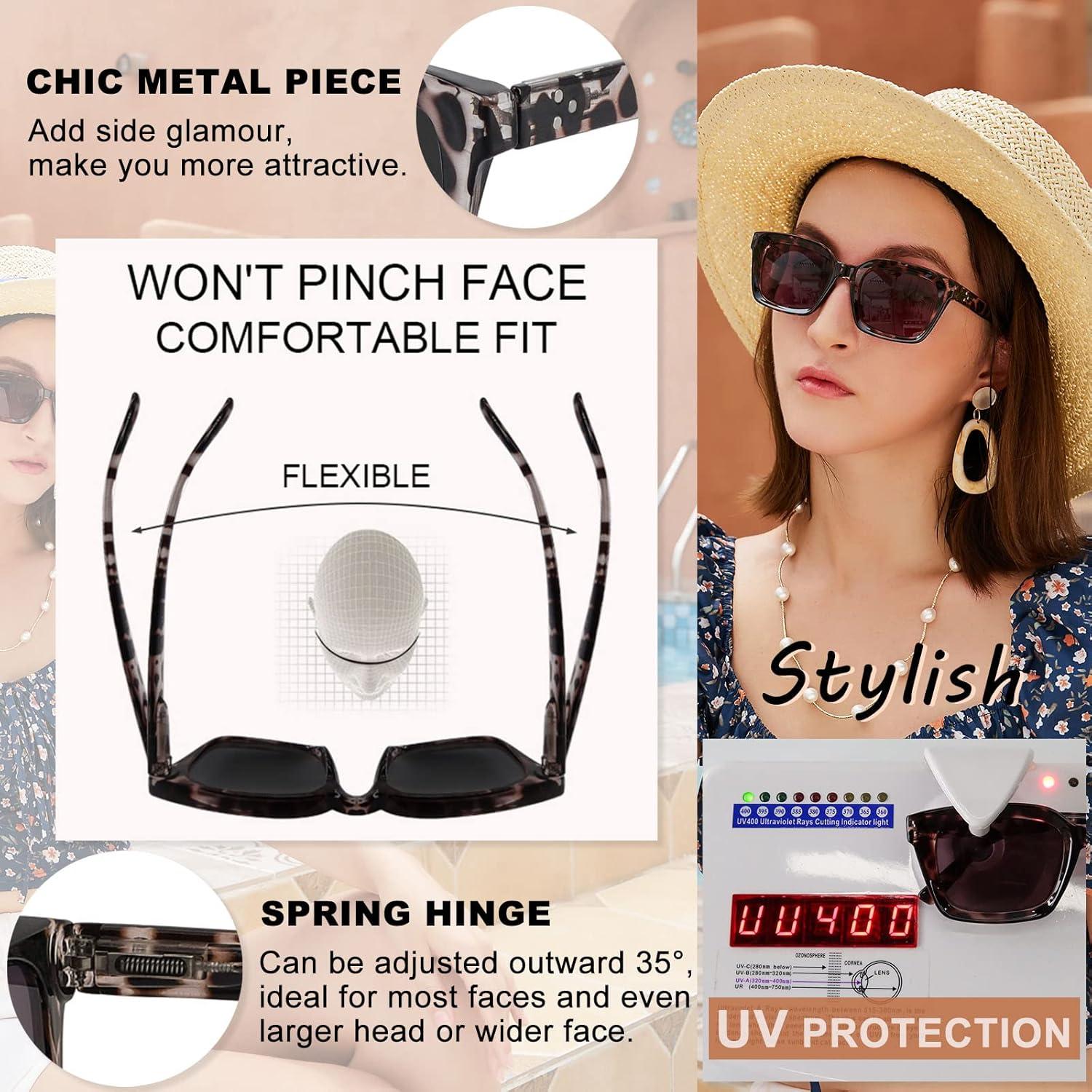 Gafas de Sol Bifocales MARE AZZURO 3.5 Mujeres Cuadradas