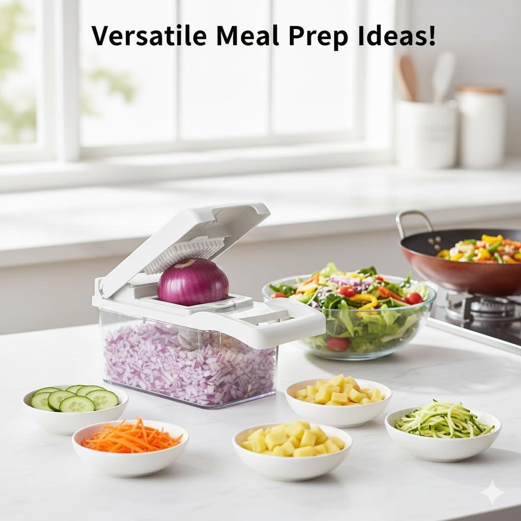 Picadora de Verduras 16 en 1 Casafoyer Azul - Multifuncional