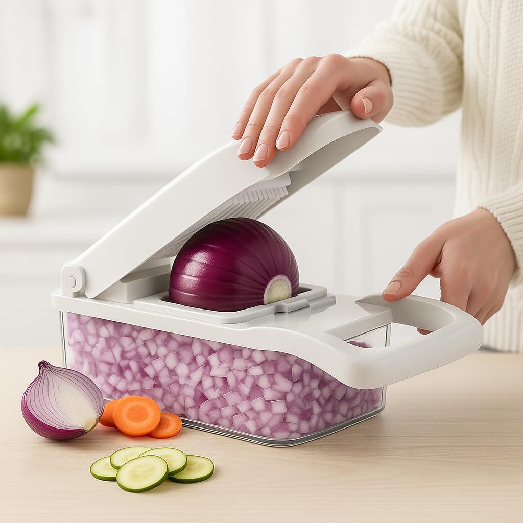 Picadora de Verduras 16 en 1 Casafoyer Azul - Multifuncional