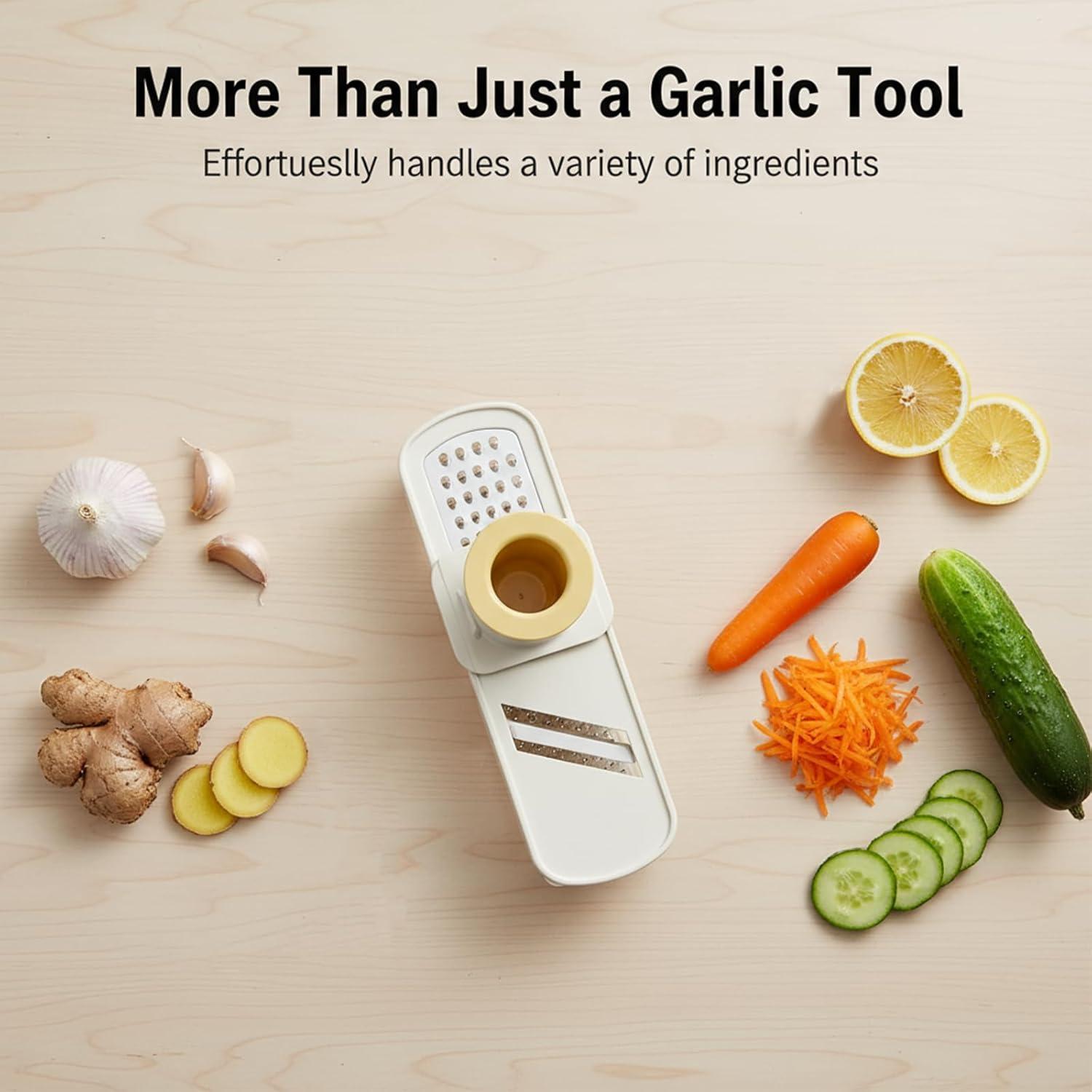 Picador de Ajo Multifuncional NixusHep 3 en 1 Verde