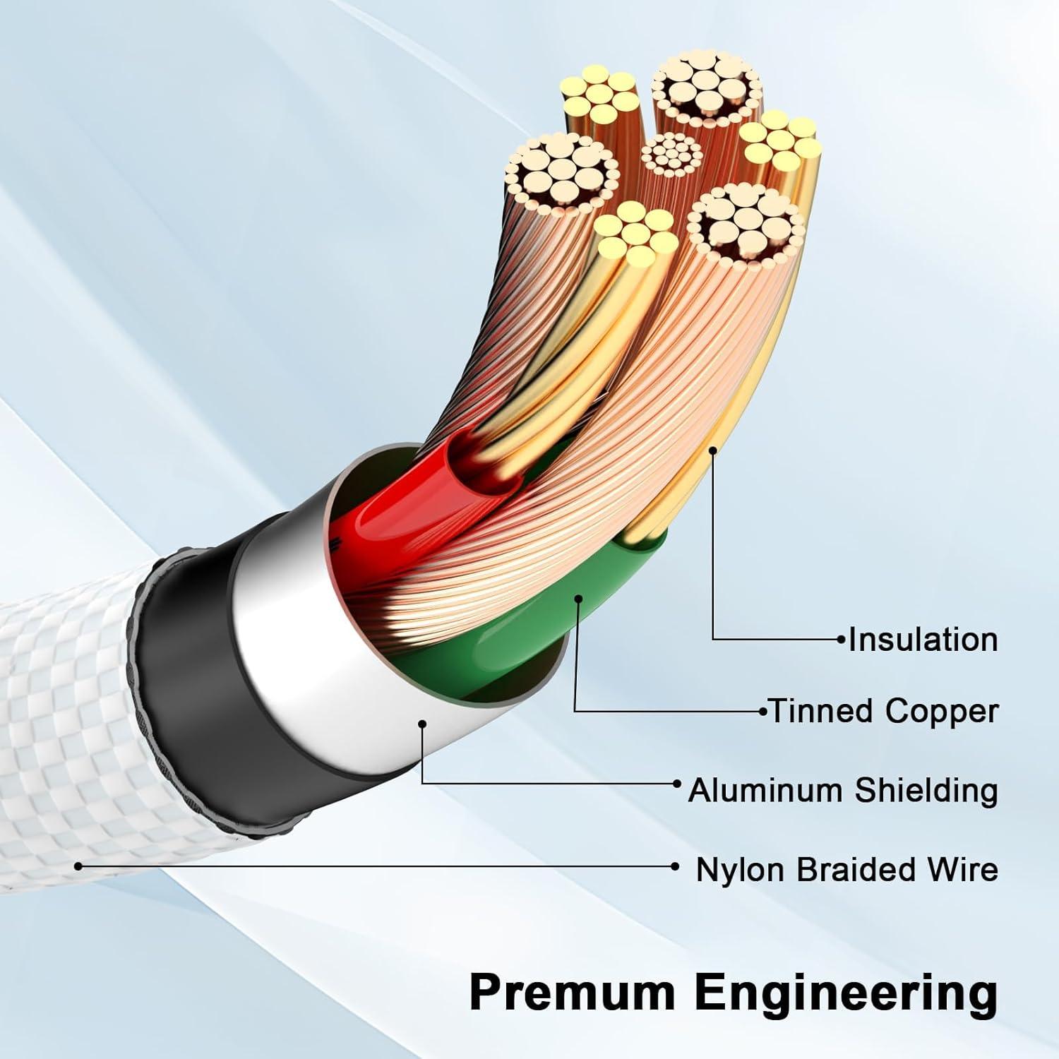 Cable Carplay 3M esbeecables USB A a C para iPhone 17/16/15