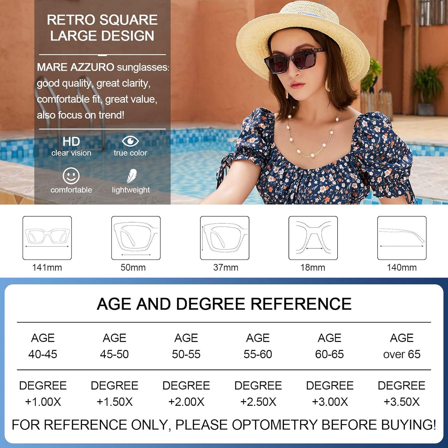 Gafas de Sol Bifocales MARE AZZURO 2.0 para Mujeres