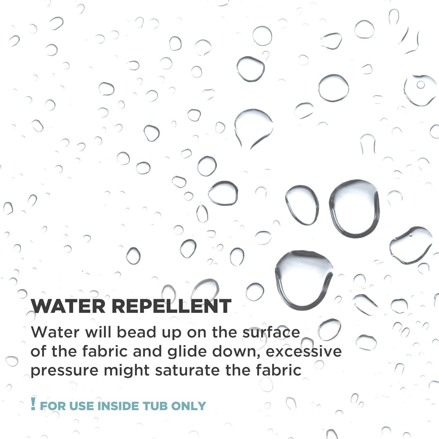 Forro de Ducha Zenna Home Microfibra Repelente Agua 70x72cm Hueso