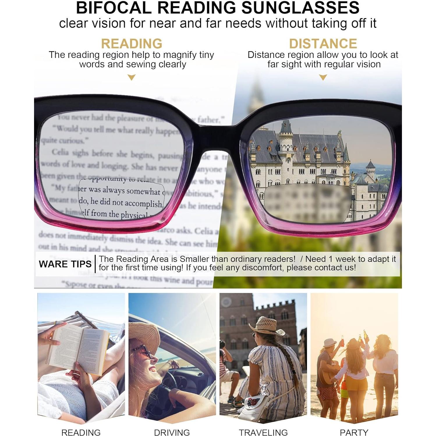 Gafas de Sol Bifocales MARE AZZURO 1.5 para Mujeres