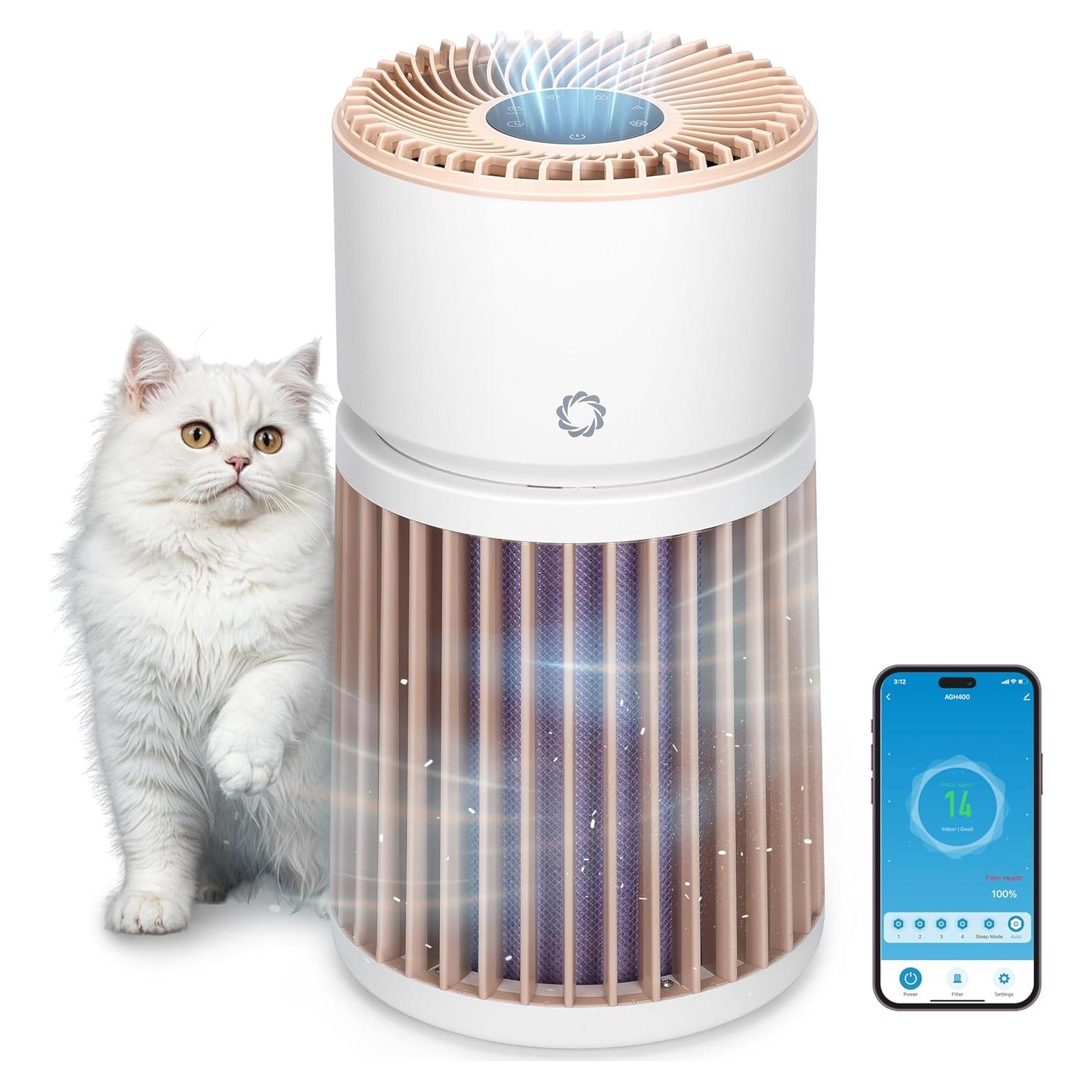 Purificador de Aire HEPA Airthereal AGH400-PET para Mascotas