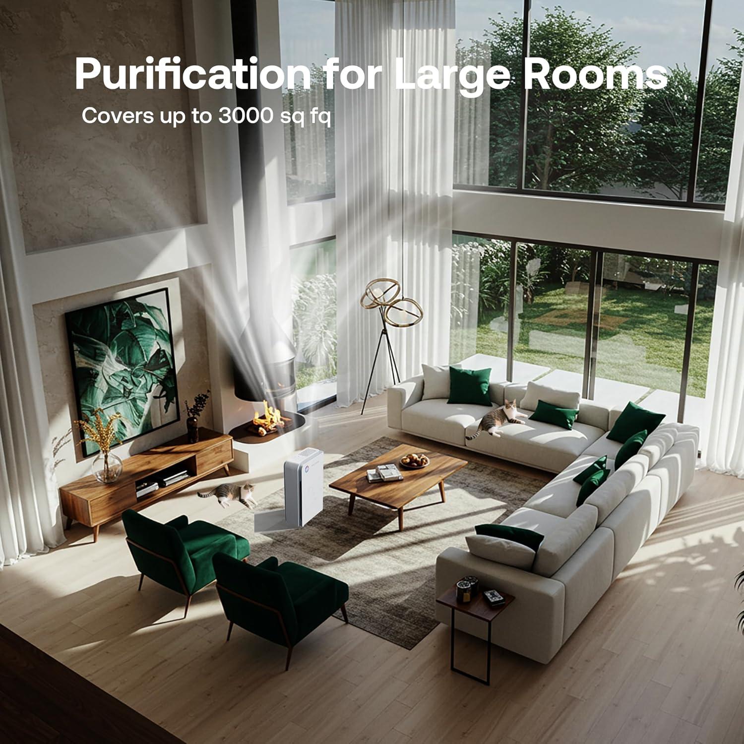 Purificador de Aire Trucozie T555 para Mascotas 278.71 m² WiFi