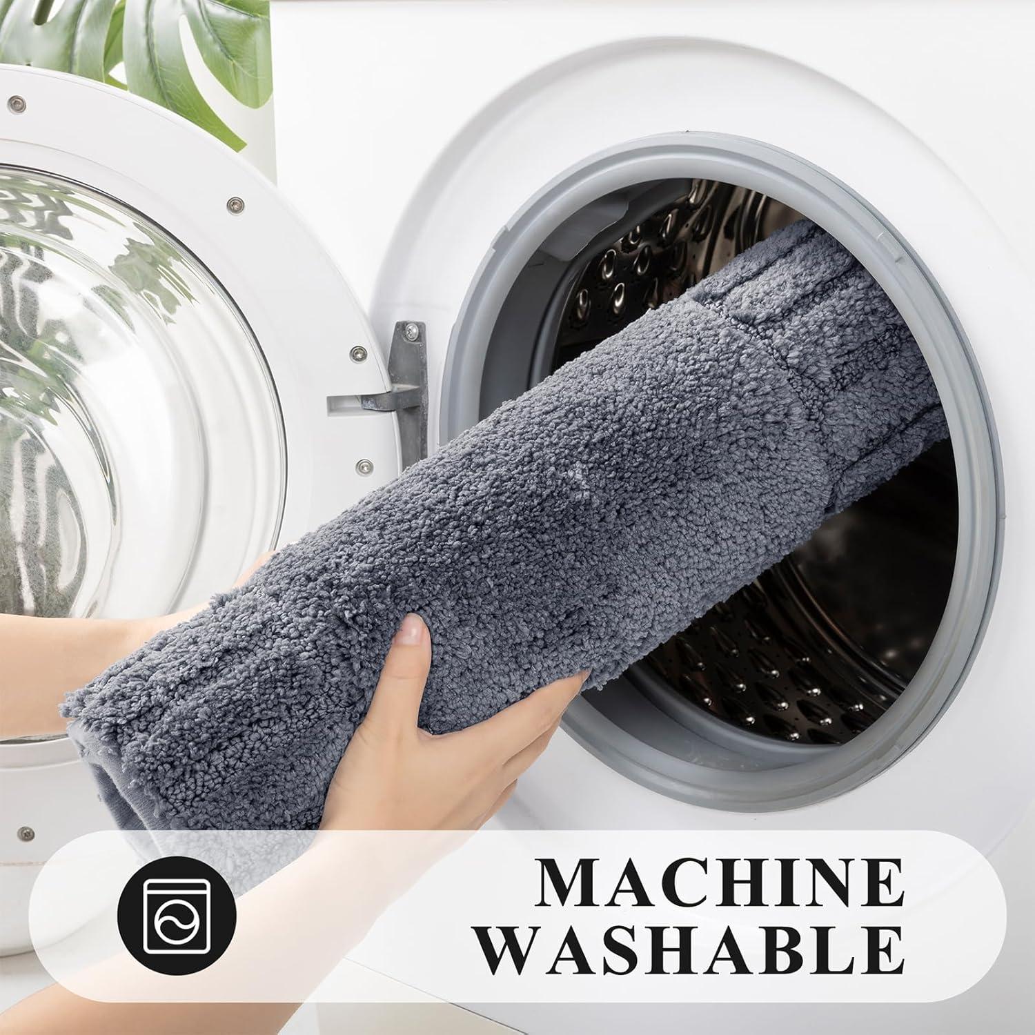 Conjunto de Alfombrillas de Baño Pauwer 3 Piezas Antideslizantes