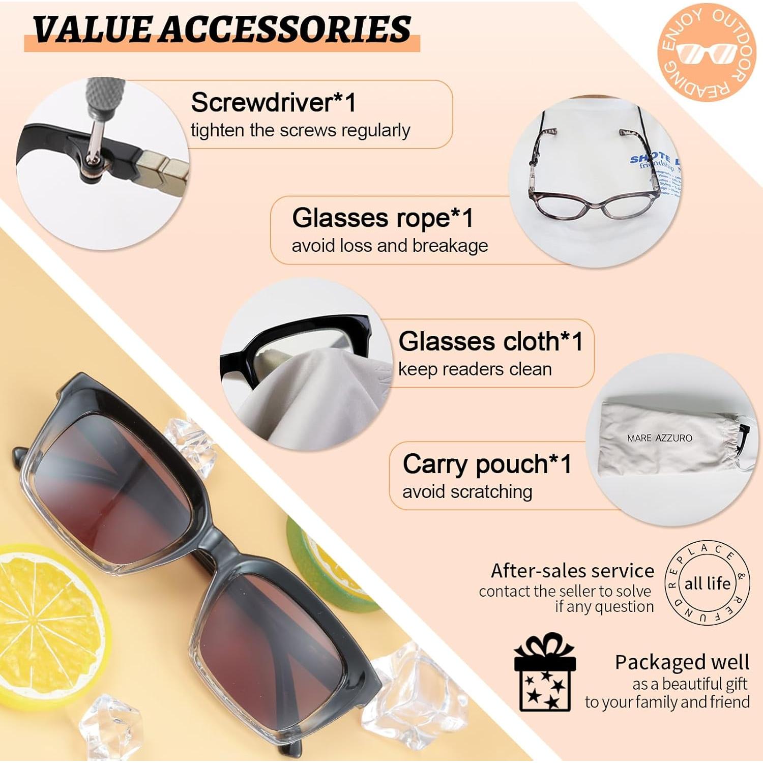 Gafas de Sol Lectoras MARE AZZURO 1.25 UV400 Mujeres